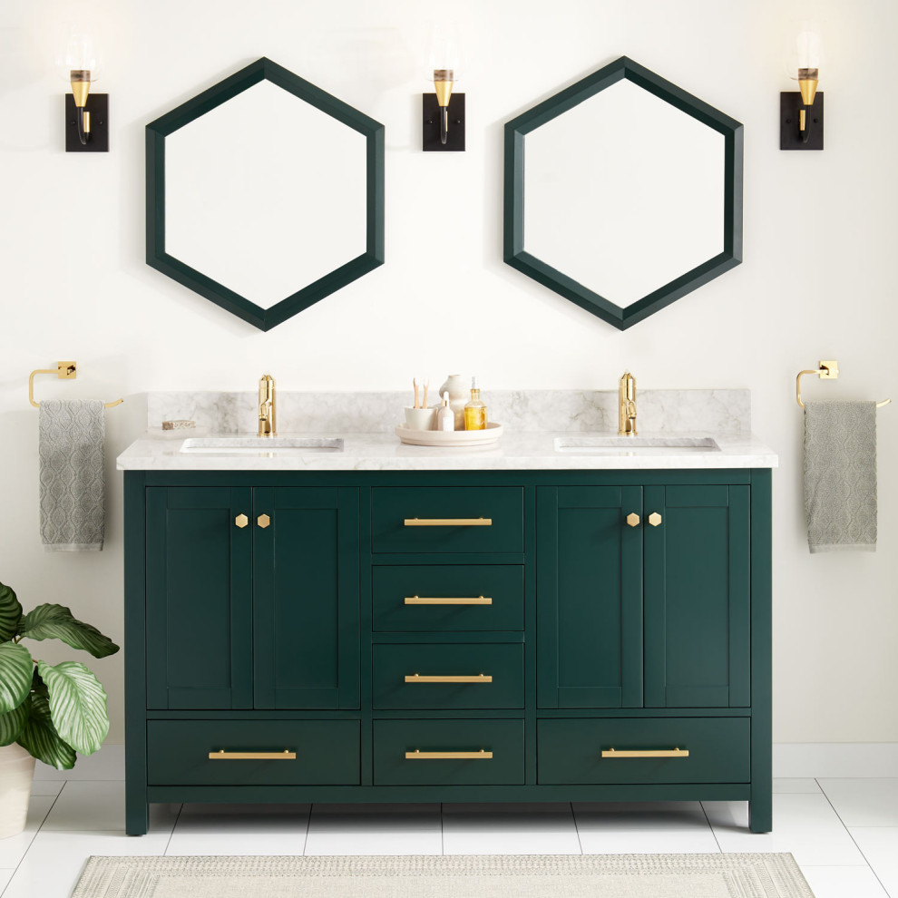 60" Radke Mahogany Vanity For Rectangular Undermount Sink Hunter