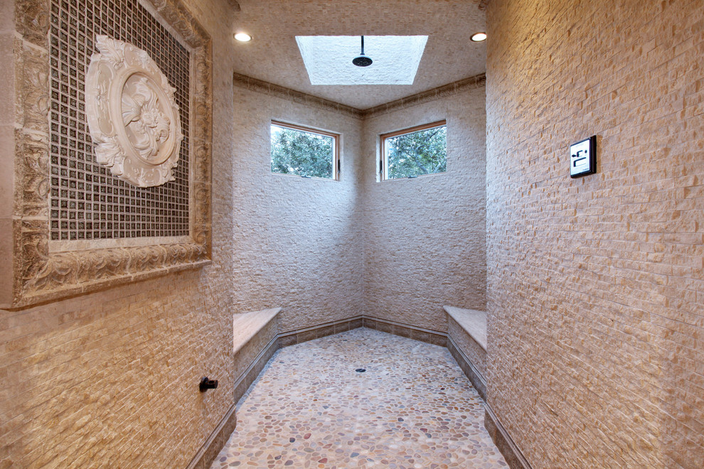 Design ideas for a mediterranean bathroom in Orange County.
