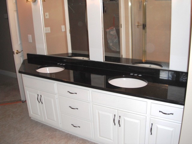 7 2 12 Black Galaxy Granite Colors For, Bathrooms With White Cabinets
