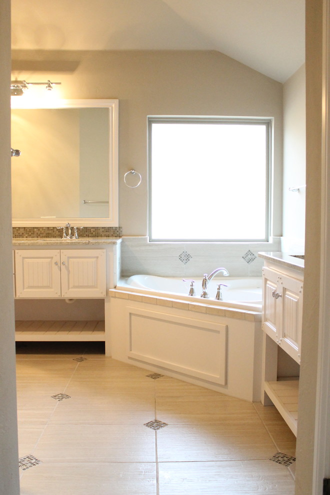 Inspiration for a contemporary bathroom remodel in Oklahoma City