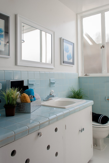 10 Reasons To Consider 4 By Inch Tile, Mid Century Blue Tile Bathroom