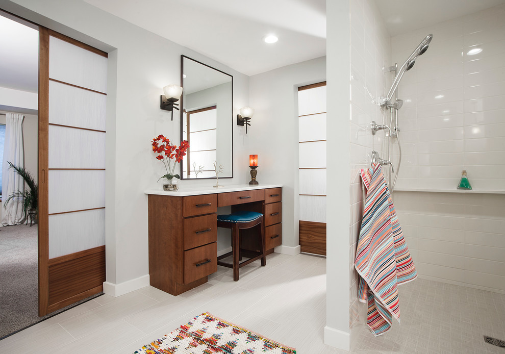A Chic Ann Arbor Master Bathroom Remodel Eclectic Bathroom
