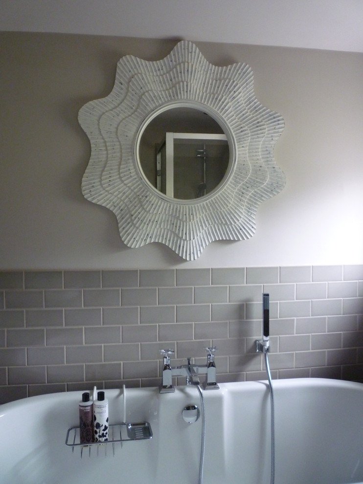 This is an example of a farmhouse bathroom in Cheshire.