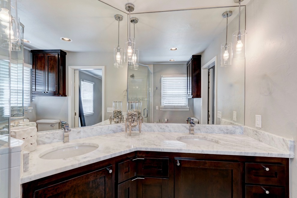 A Master Bathroom Remodel with a Whole House Makeover Transitional
