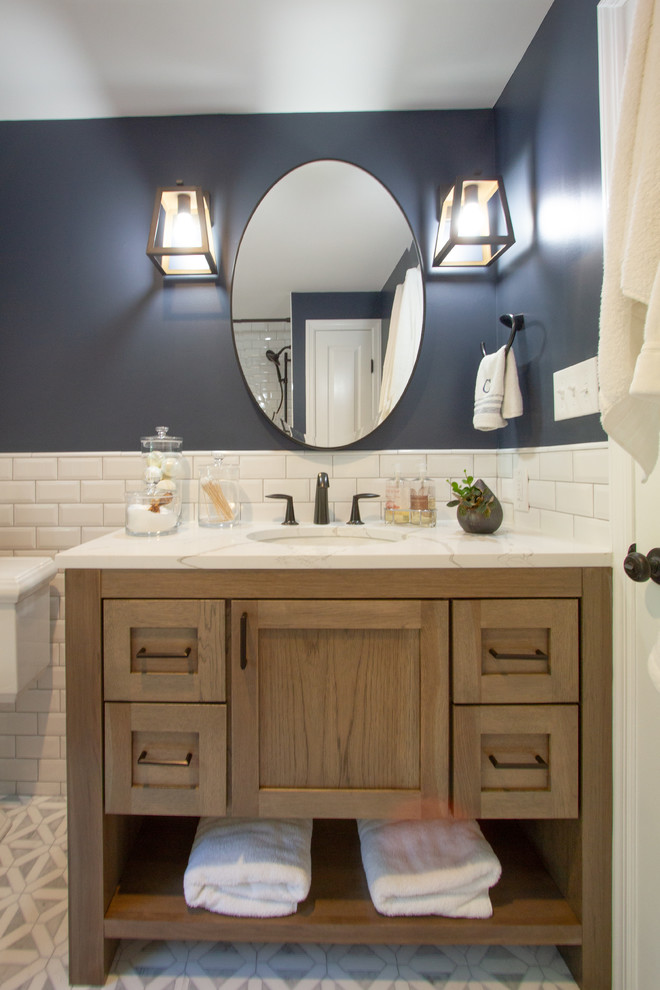 A Modernstyle Traditional Bathroom Remodel Traditional Bathroom
