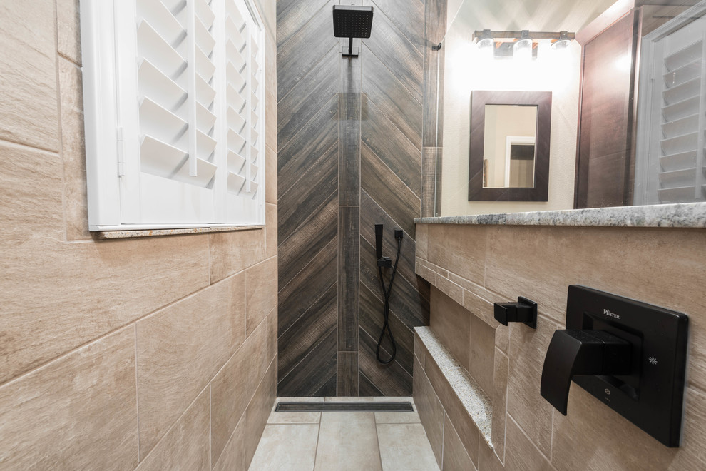 A Polished Rustic Master Bath Rustic Bathroom Orlando by J&J