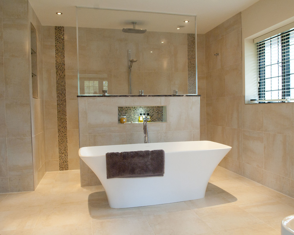 Contemporary bathroom in London.