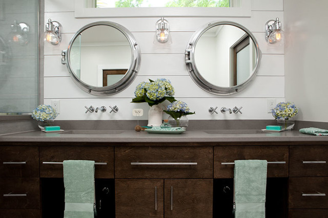 A Touch of Nautical Beach Style Bathroom Wilmington by