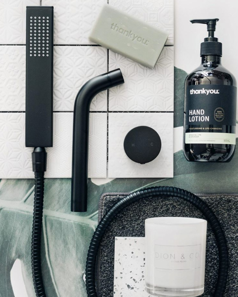 ABI Matte Black Tapware Modern Bathroom Gold Coast Tweed by