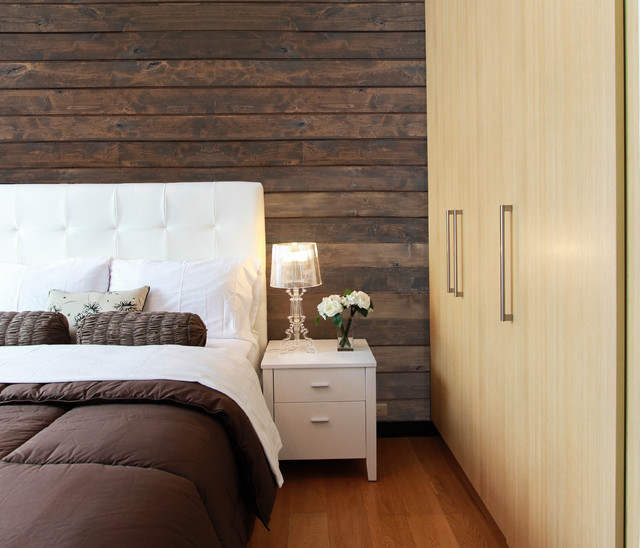 Accent Wall Panels Rustic Bedroom Seattle by Creative Entryways Houzz IE