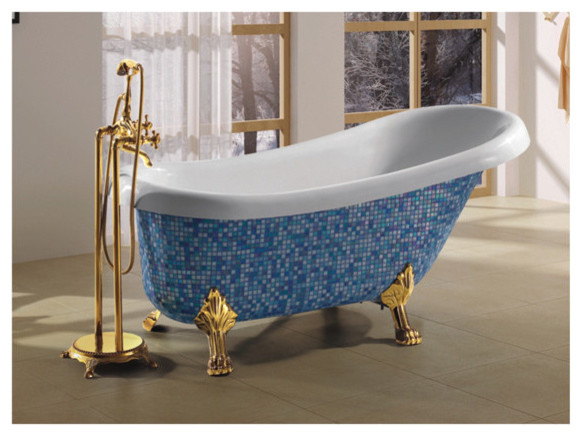 Acrylic freestanding Beautiful Classic Bathtub with claw ...