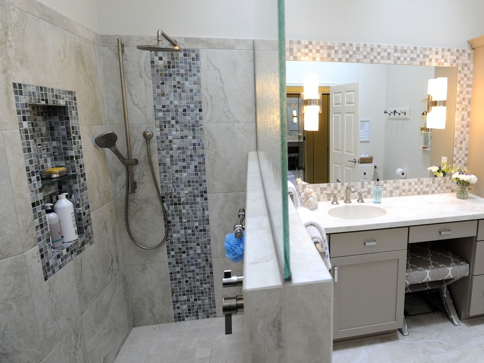ADA Bathroom Renovation Transitional Bathroom Detroit by TG