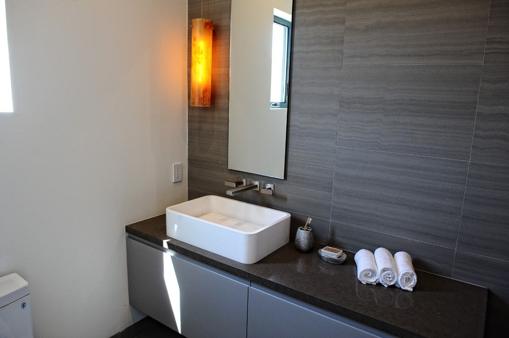 ADM Bathroom Rectangular Countertop Vessel Sink, White, 24" CW114