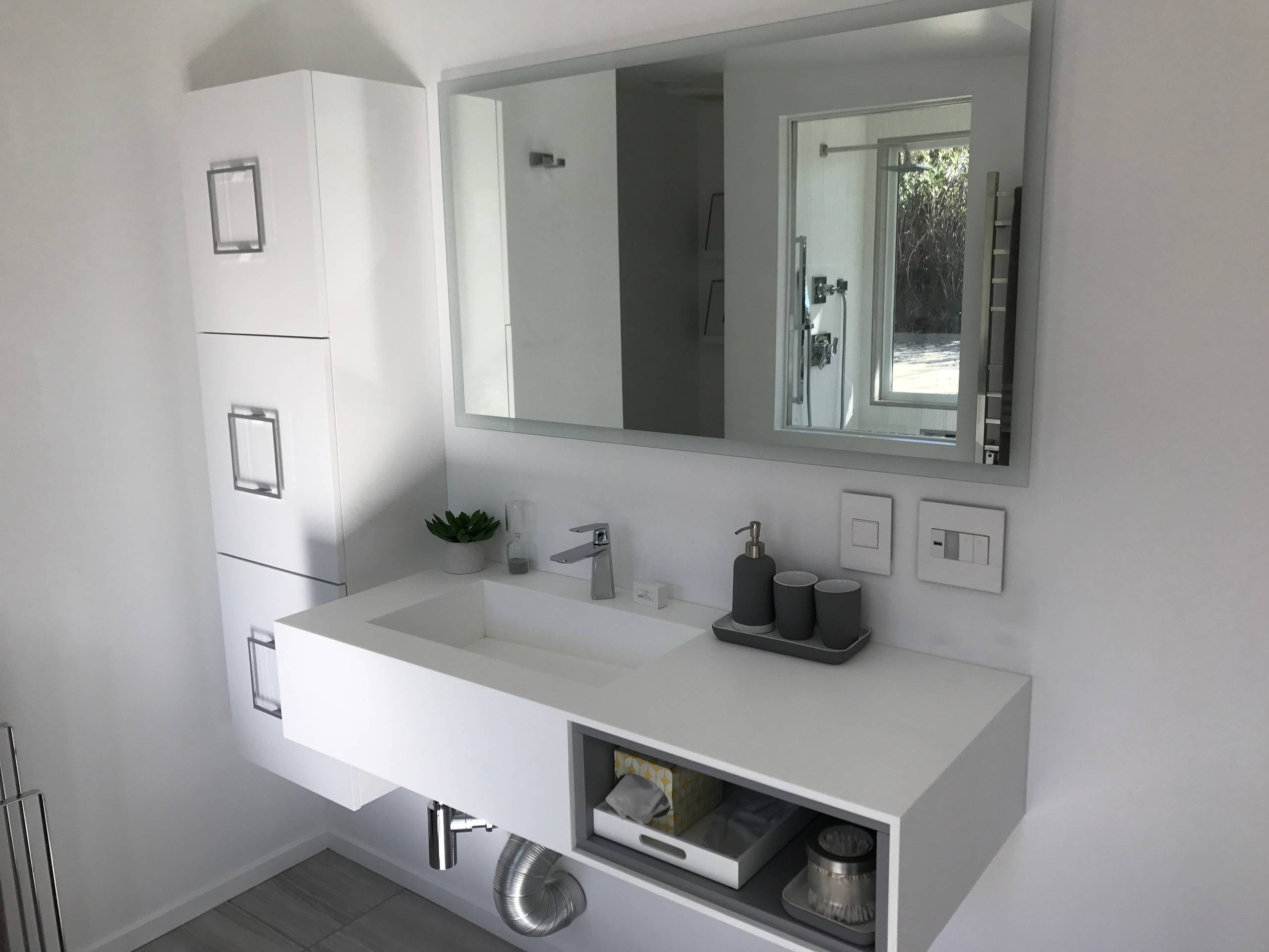 Adm Bathroom Rectangular Wall Mounted Sink