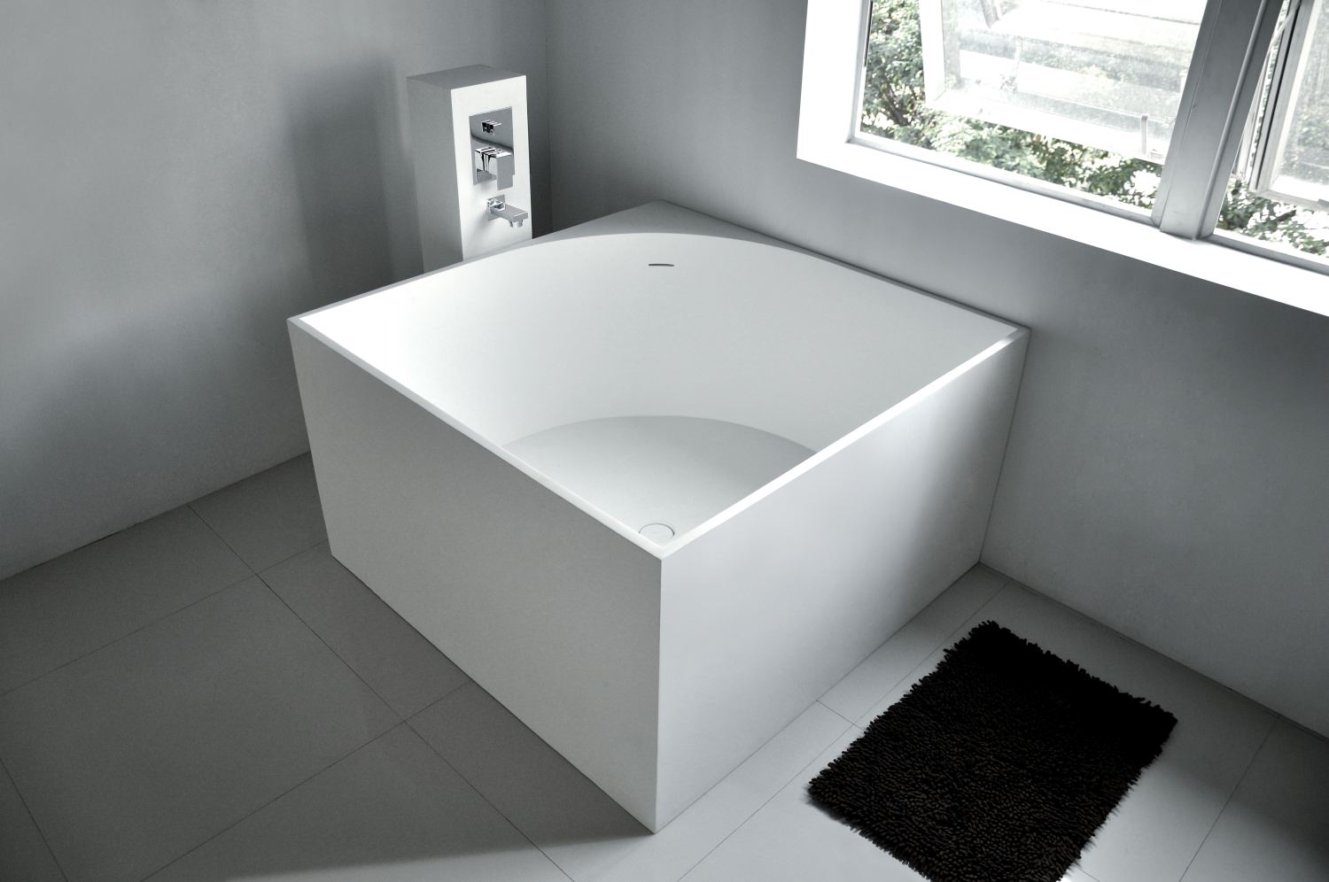Adm Bathroom Square Freestanding Bathtub