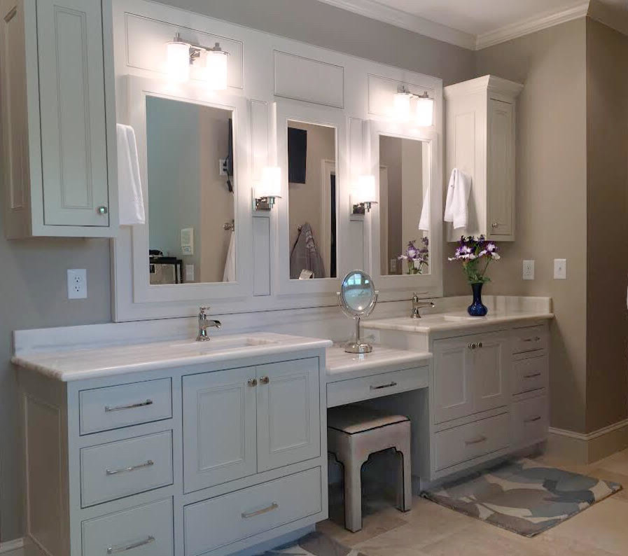 After: Sleek Double Vanity - Contemporary - Bathroom - Charleston - by ...