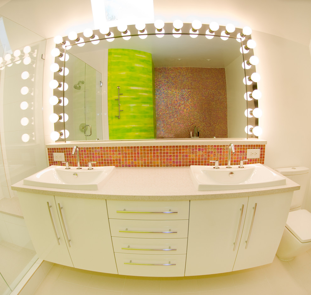 Design ideas for a contemporary bathroom in Denver.