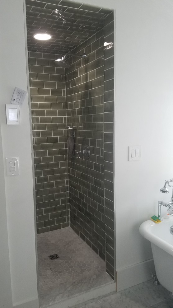 Alcove Shower - Traditional - Bathroom - Boston - by Local Tile LLC | Houzz