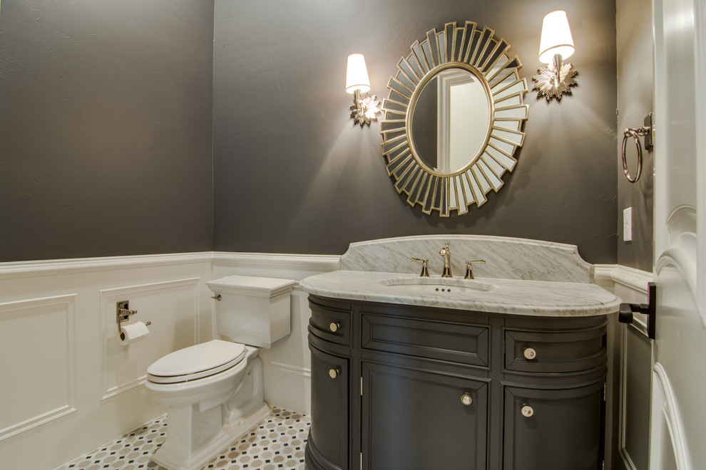 Alford Homes English Tudor Transitional Bathroom Dallas by