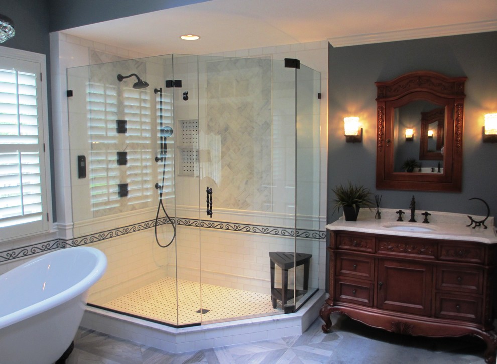 All Bathrooms Farmhouse Bathroom Baltimore by Kenwood Kitchens