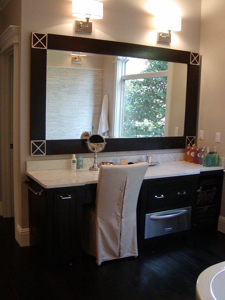 All wood custom bathroom w/ TOWEL WARMING DRAWER