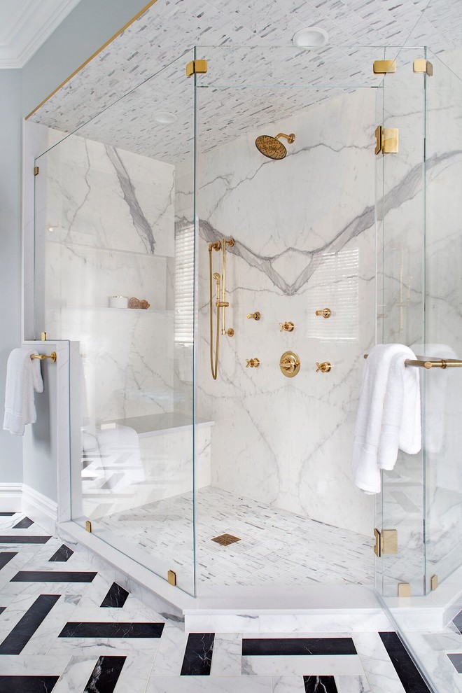 Inspiration for a traditional bathroom in New York.