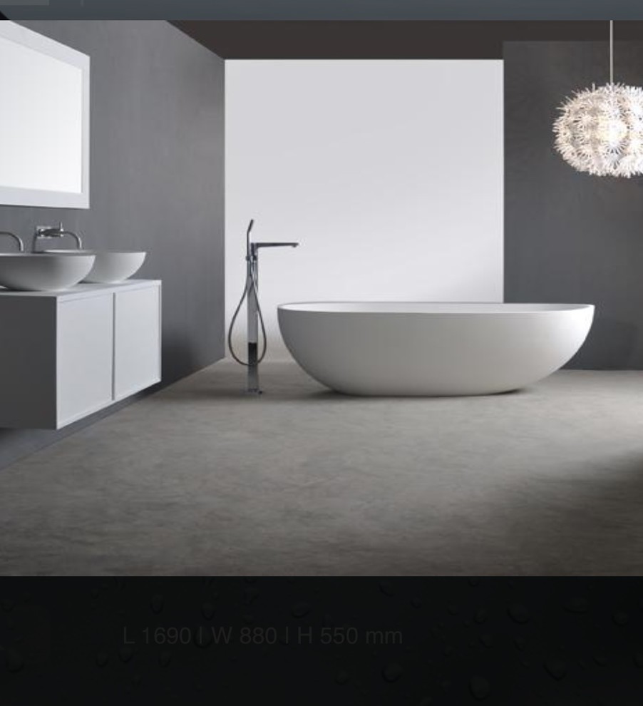 Amazing Solid Surface Bathtubs in white matte finish Contemporary
