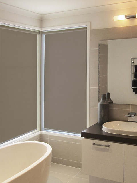 Amor Roller Blinds Installation - Modern - Badezimmer - Melbourne - von  Zone Interiors | Houzz