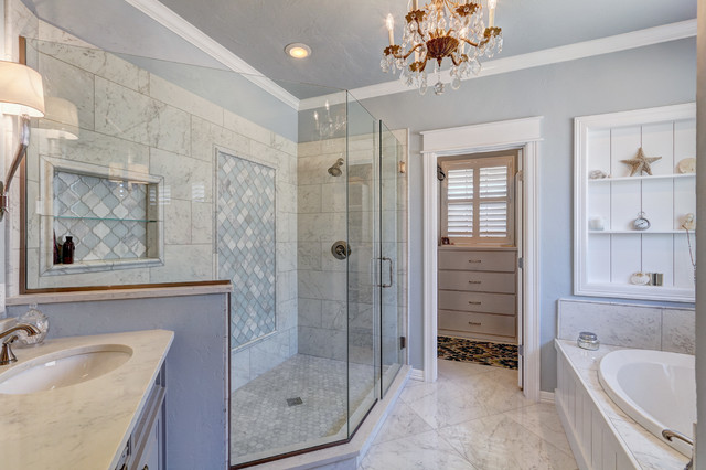 An Edmond Master Bath goes from Frumpy to Fabulous - Traditional ...