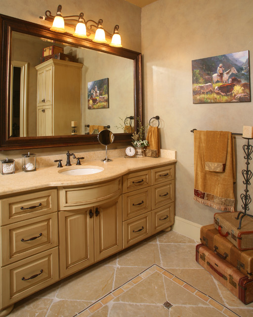 Anaqua Springs Ranch Contemporain Salle de Bain Austin par Todd