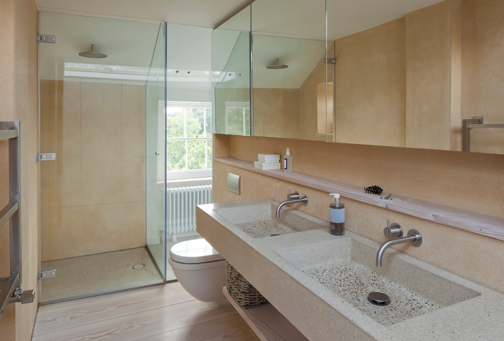 This is an example of a contemporary bathroom in Channel Islands.
