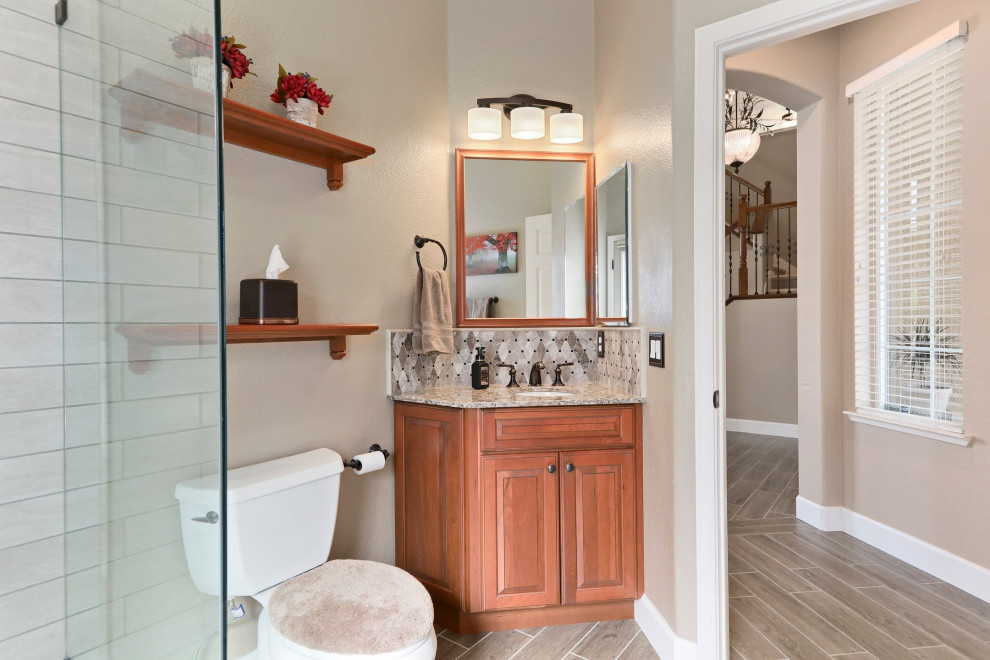 ANGLED CORNER WAS TRICKY WE BUILT ONE TO FIT! Traditional