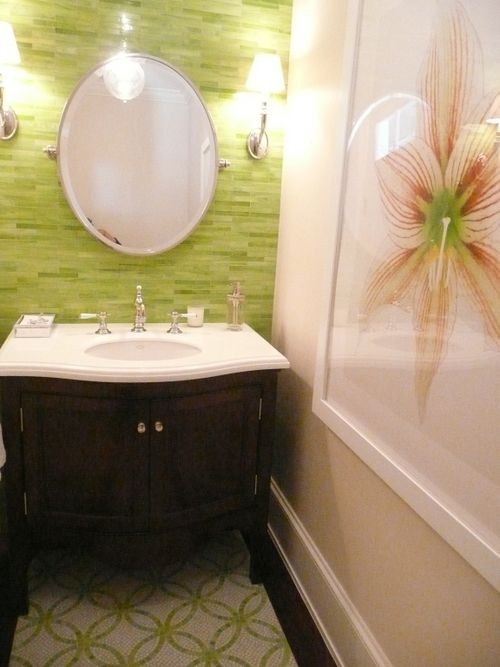 Exemple d'une salle de bain exotique.