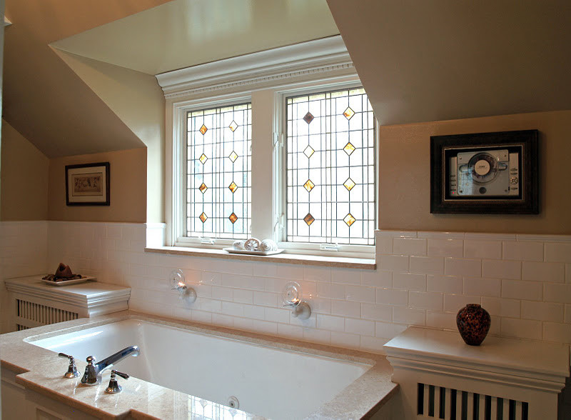 フィラデルフィアにあるエクレクティックスタイルのおしゃれな浴室の写真