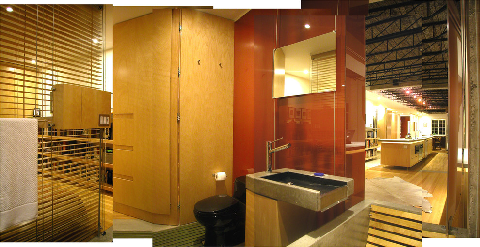 Design ideas for a modern bathroom in Ottawa.