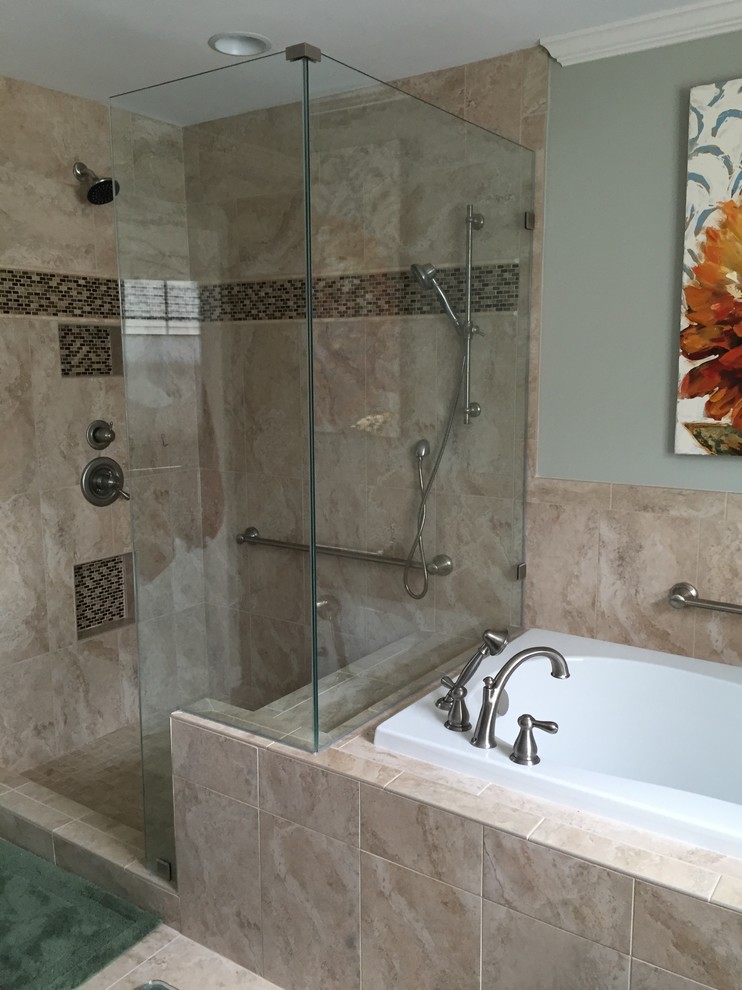 Apex before and after - Bathroom - Raleigh - by Santos Tile Inc | Houzz IE