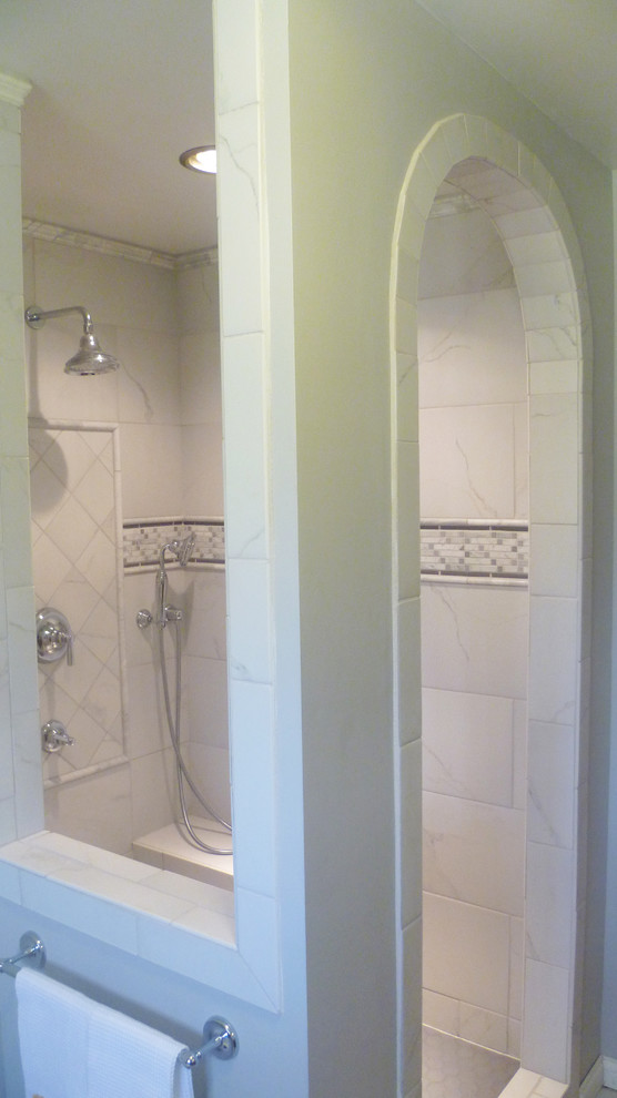 Arched Door Shower Contemporary Bathroom Indianapolis by