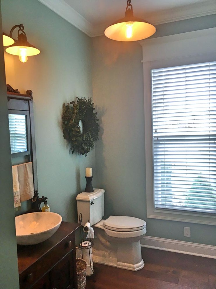 Example of an arts and crafts bathroom design in Other
