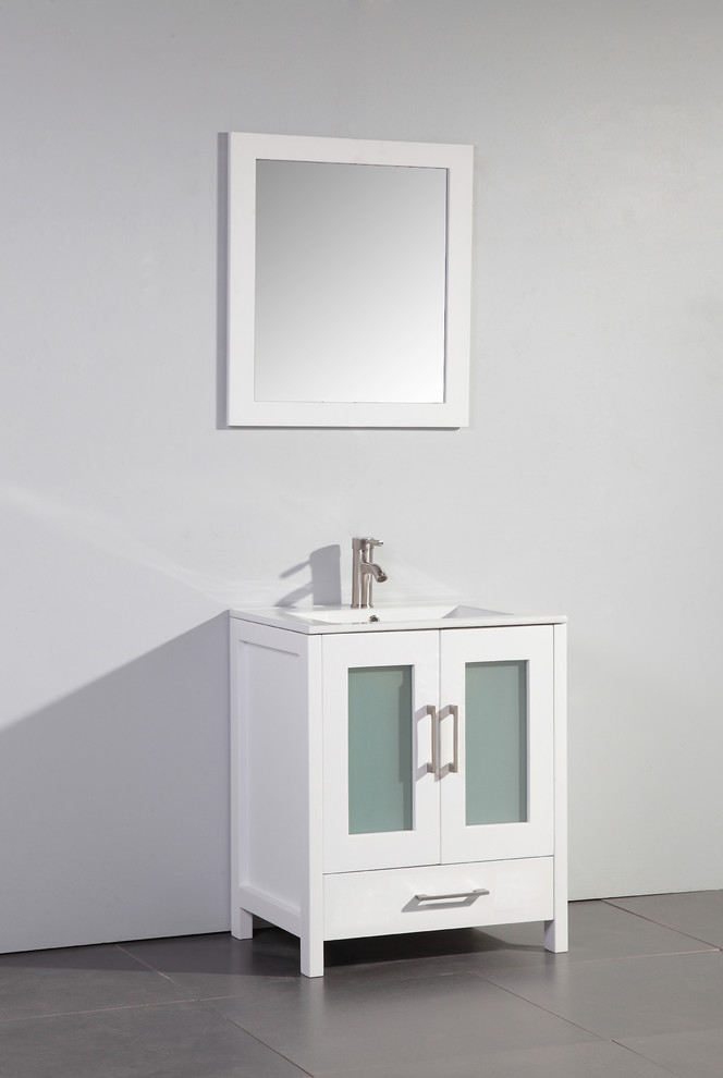 Argentina 24" Single Sink Modern Bathroom Vanity White Modern