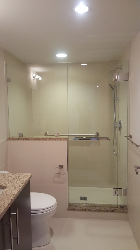 Arlington, Ma Contemporary Bathroom Boston by Jam Shower Doors