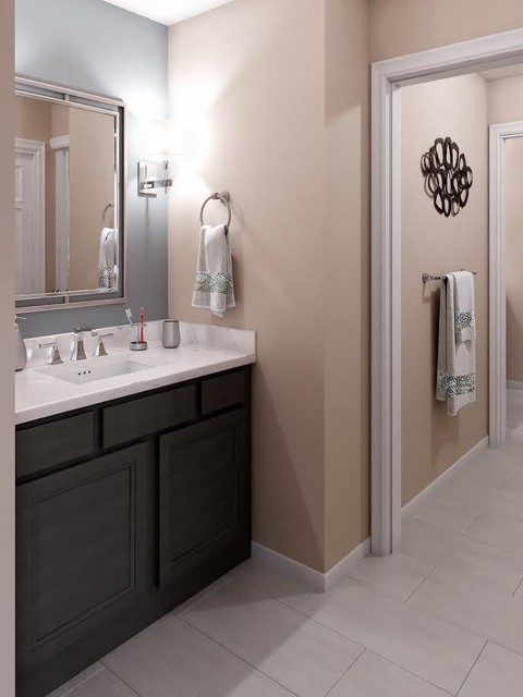 Arnold Mo Powder Room Jack N Jill Bathroom Transitional Bathroom St Louis By Youtopia Designs