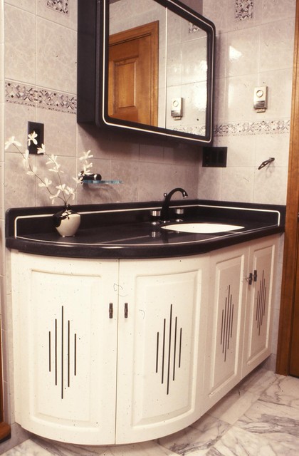 Art Deco Anyone Eclectic Bathroom, Art Deco Bathroom Vanity