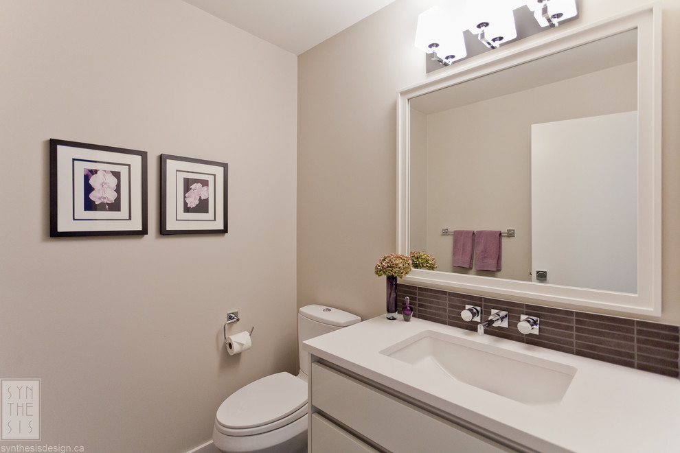 Example of a trendy bathroom design in Vancouver