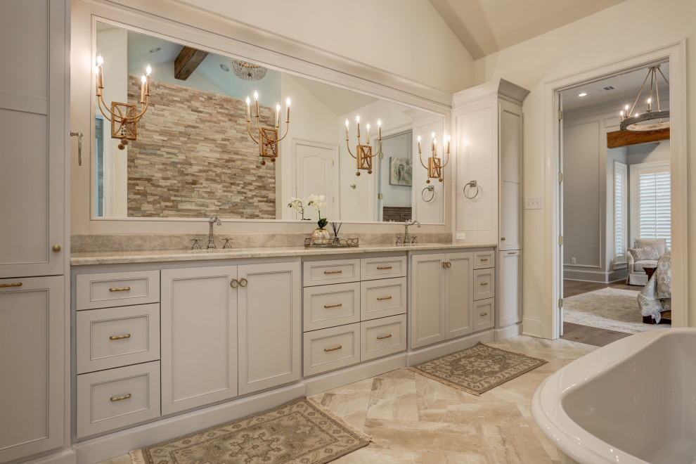 Inspiration for a french country bathroom remodel in New Orleans
