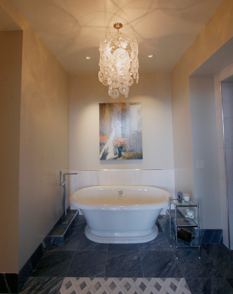 Foto di una stanza da bagno padronale minimalista di medie dimensioni