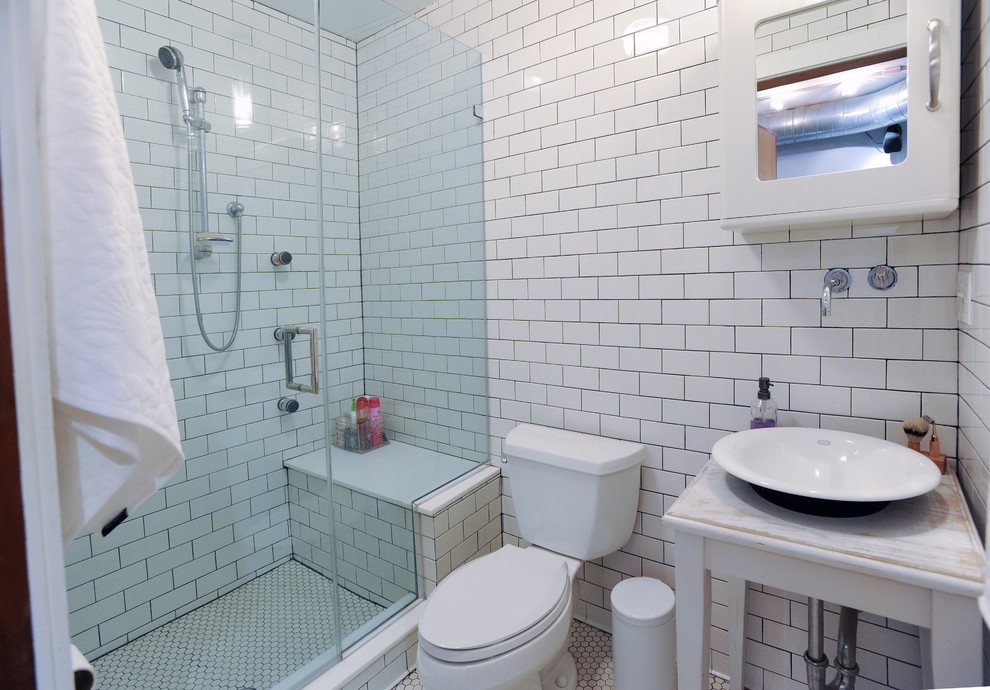AvantGarde Lofty Hoboken Condo Industrial Bathroom New York by