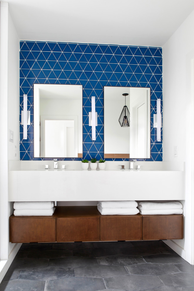 Award Winning Modern Coastal Master Bathroom - Contemporary - Bathroom ...