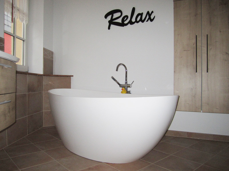 Badeloft Freestanding Bathtub 'BW03XL' UPC Certified StoneResin Matte