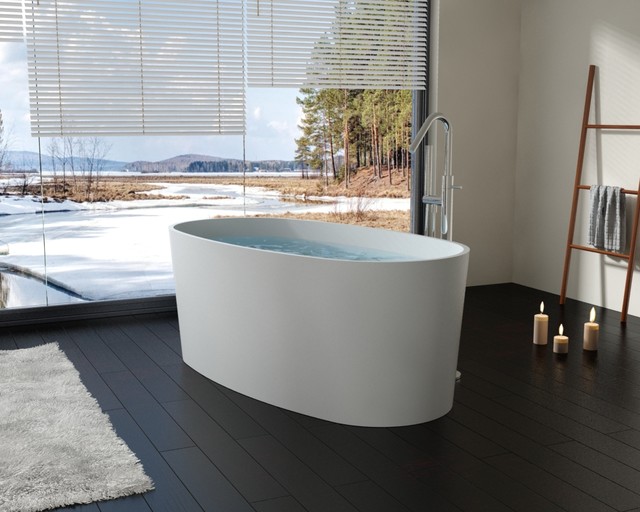 Badeloft Freestanding Bathtub 'BW08' UPC Certified Stone Resin Matte