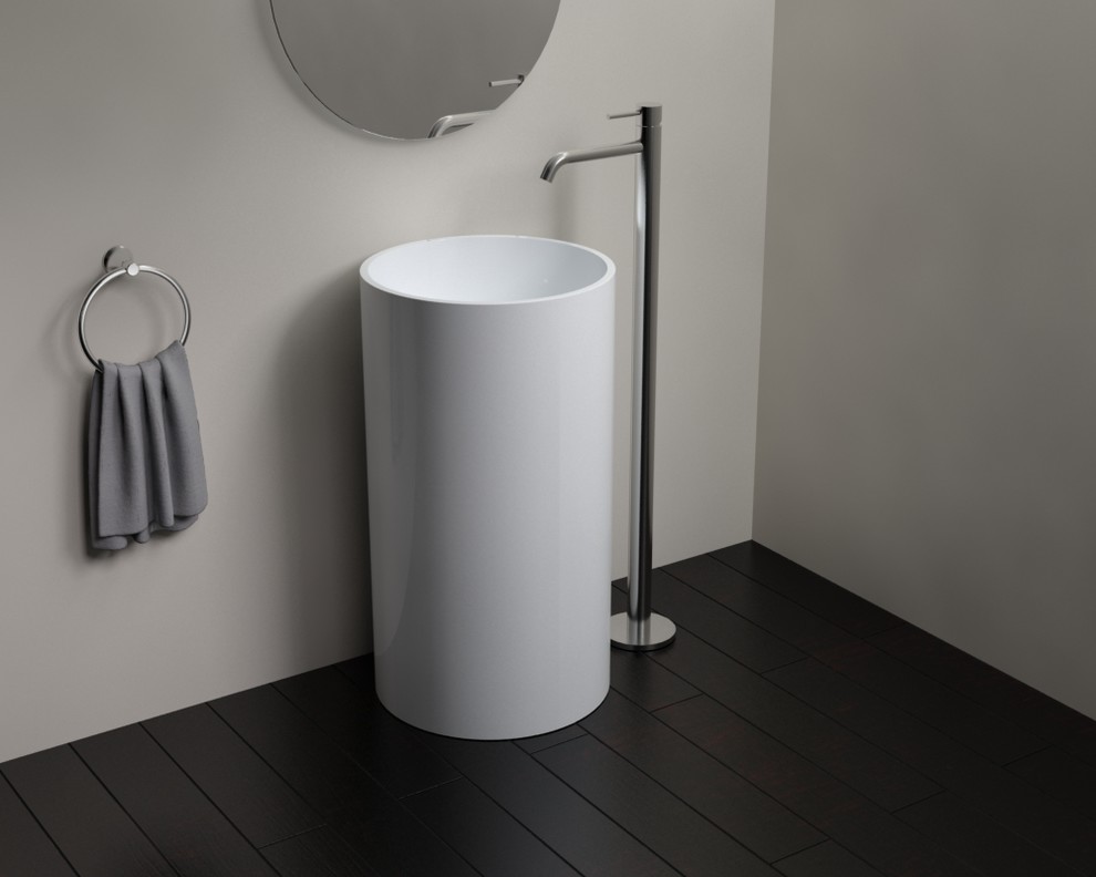 Badeloft Sinks Freestanding Stone Resin Modern Bathroom San